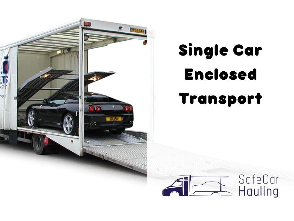 Single Car Enclosed Transport safecarhauling